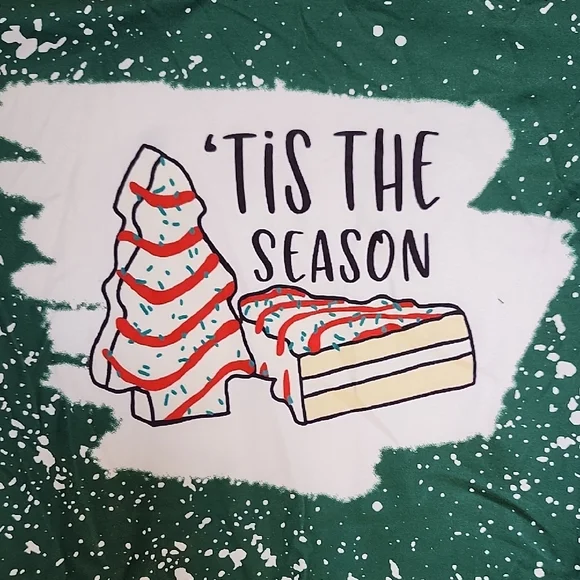 SHEIN Green and White 'Tis the Season Pajama Set - Picture 4 of 8